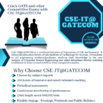 Crack GATE and other Competitive Exams with CSE-IT@GATECOM